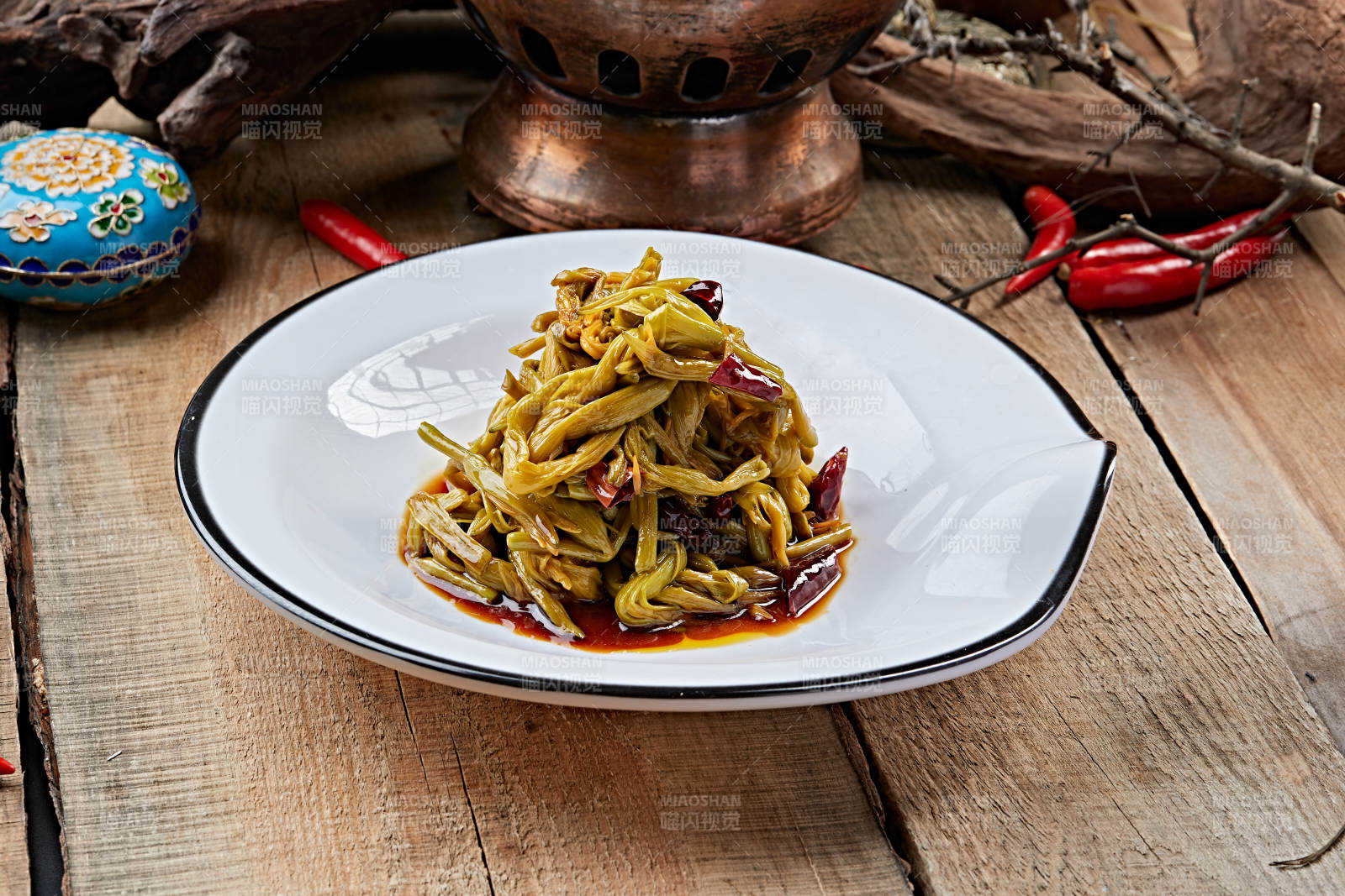 凉菜小菜凉拌黄花菜图片