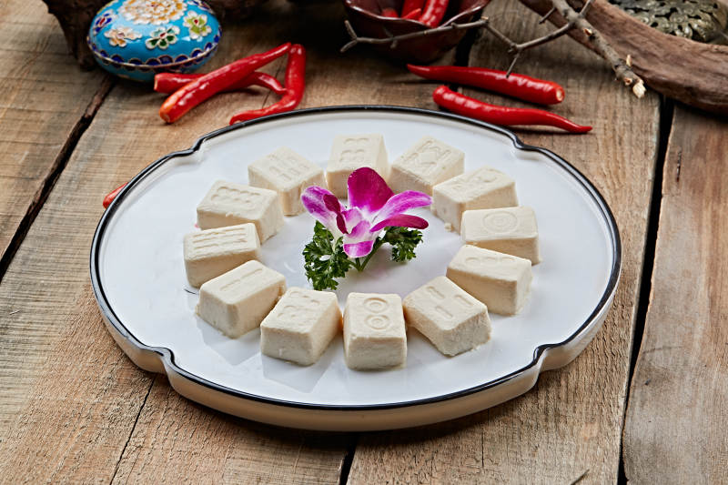 火锅食材麻将样式豆腐干图片