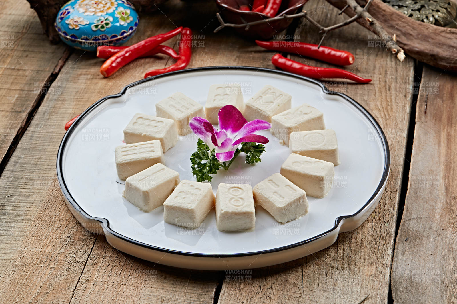 火锅食材麻将样式豆腐干图片