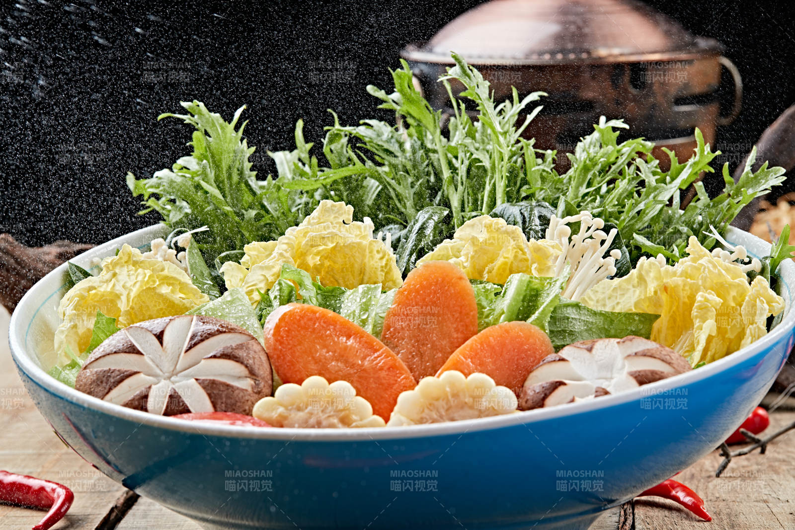 火锅食材新鲜时蔬图片