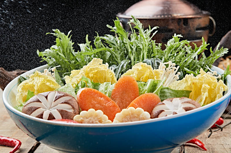 火锅食材新鲜时蔬图片
