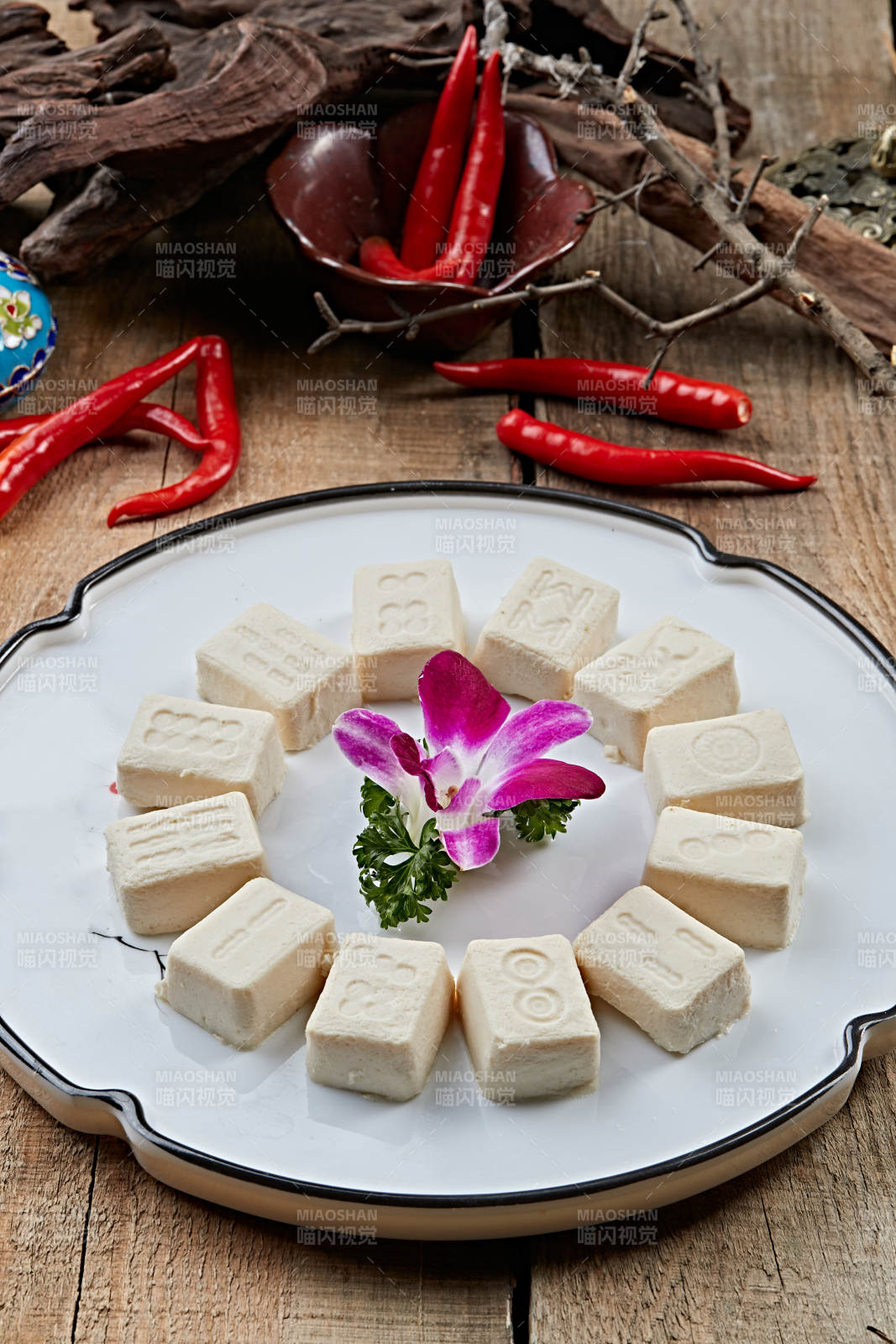 火锅食材麻将样式豆腐干图片