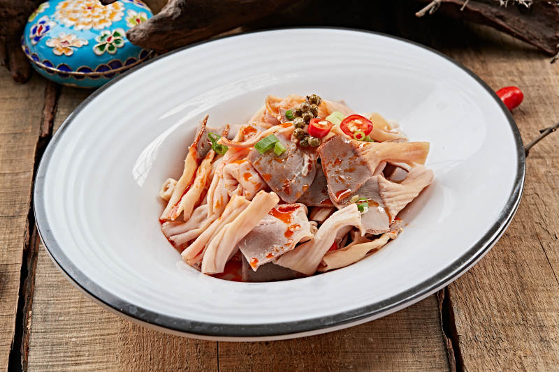 椒麻鸭板肠图片