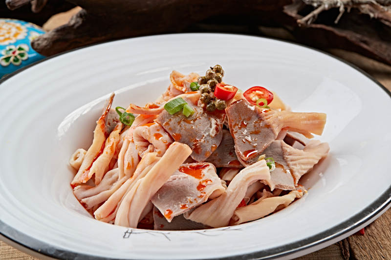 椒麻鸭板肠图片