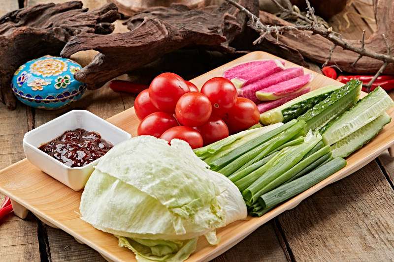 新鲜时蔬拼盘图片