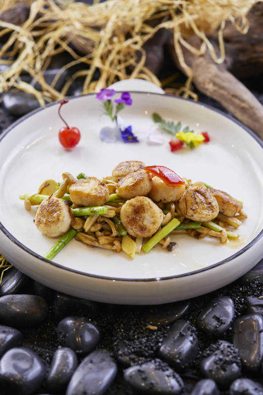 酱爆带子白玉菇瑶柱图片