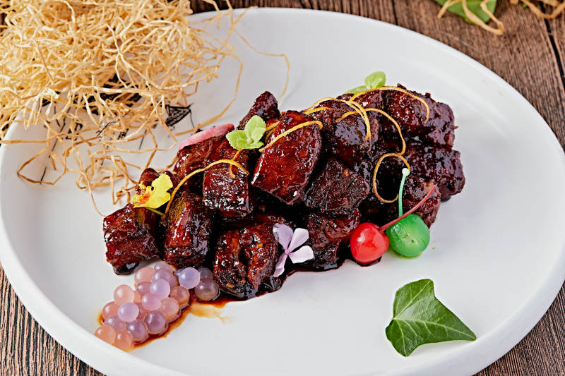 酱焗猪梅肉图片