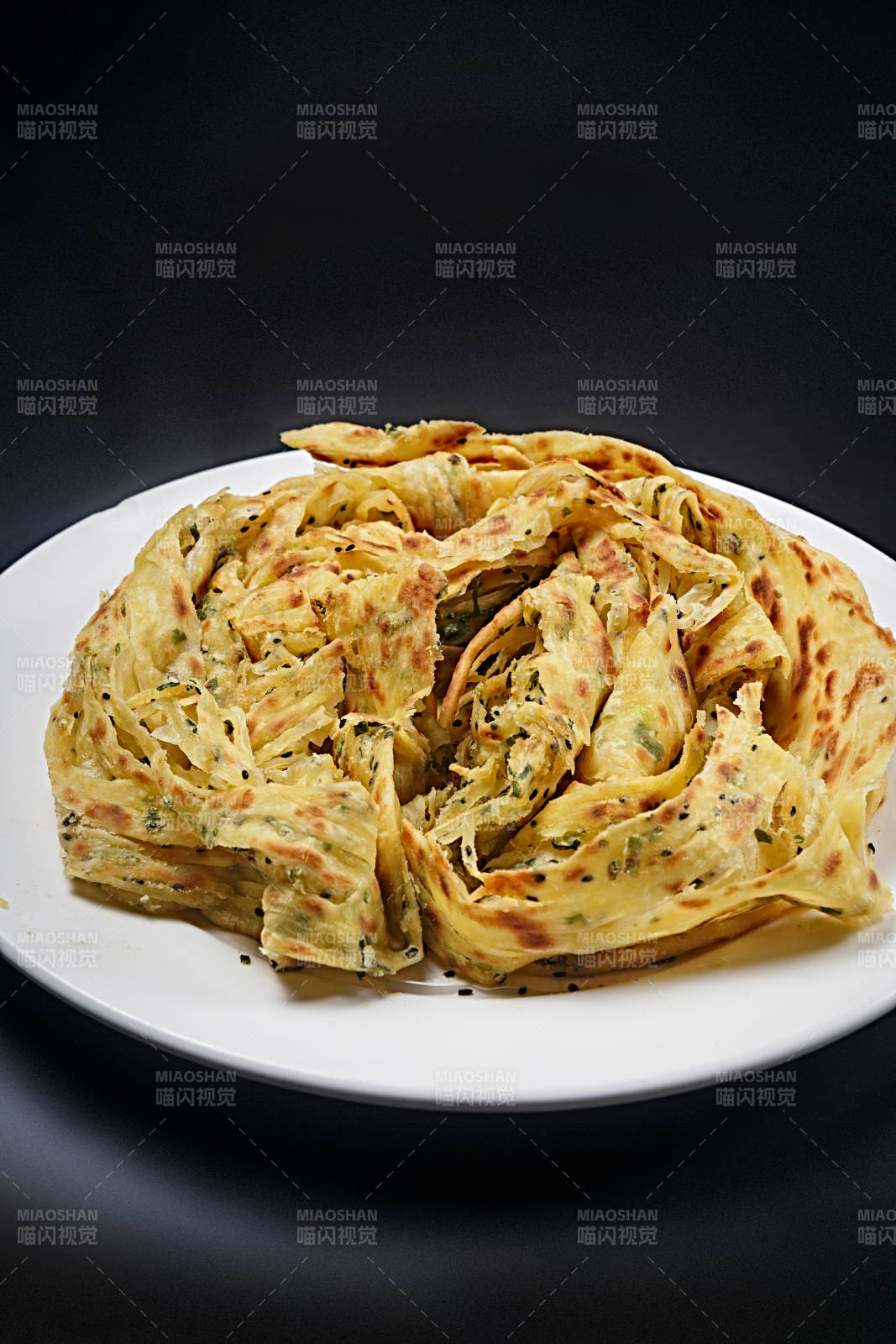 传统美食葱油饼图片