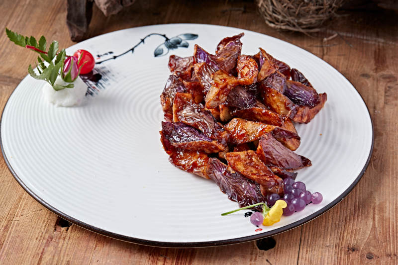 酱爆茄子快图片