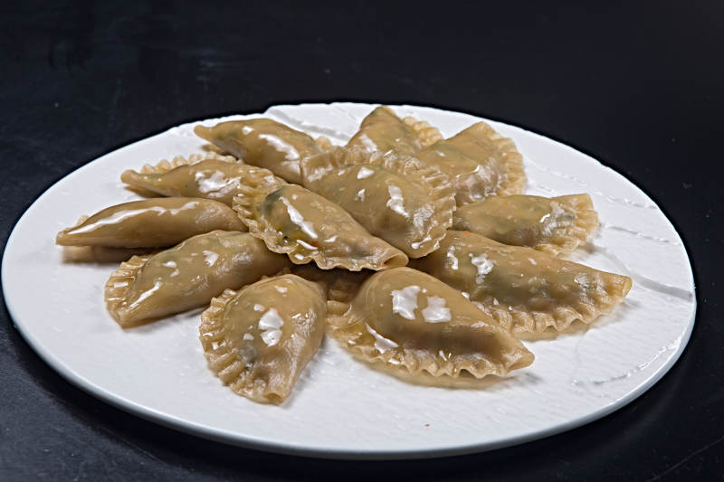 锅巴莜面蒸饺图片