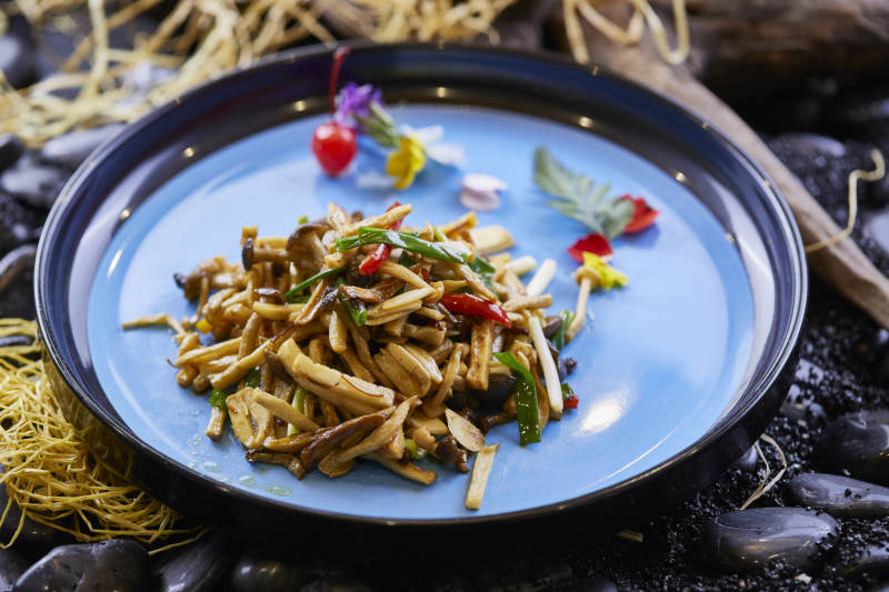 小炒杂菌杏鲍菇白玉菇茶树菇鸡枞图片