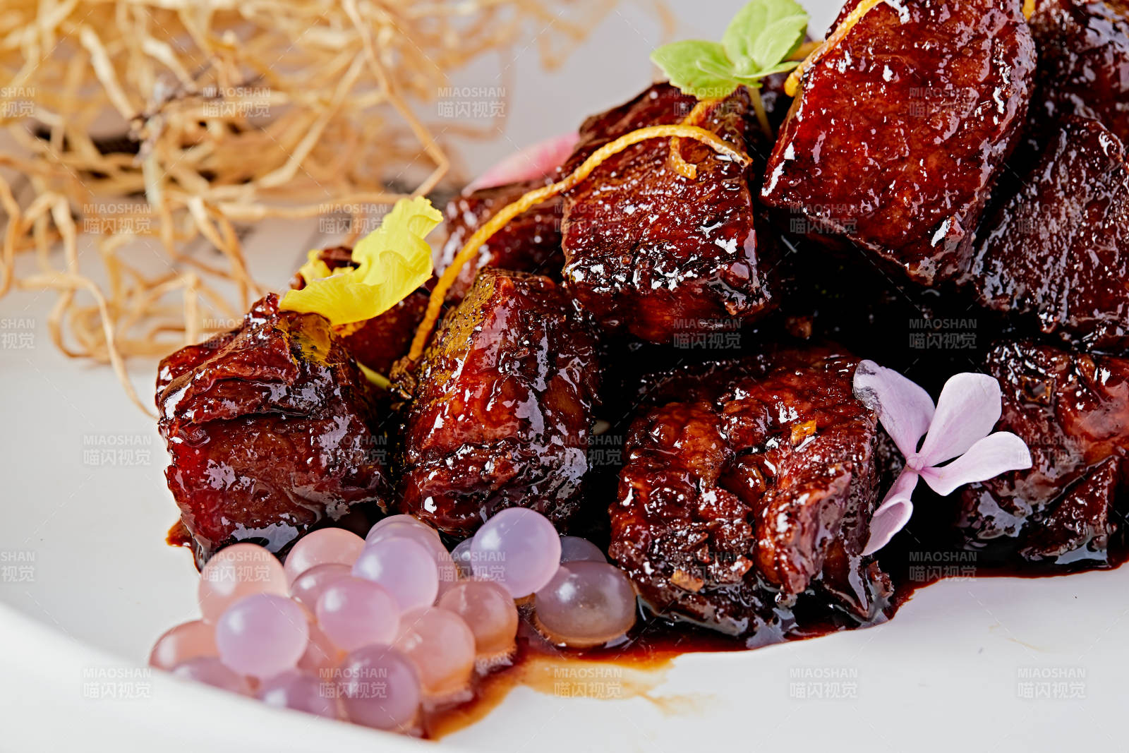 酱焗猪梅肉图片