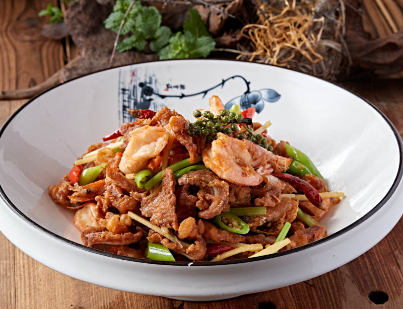 湘味藤椒麻辣大虾月牙骨图片