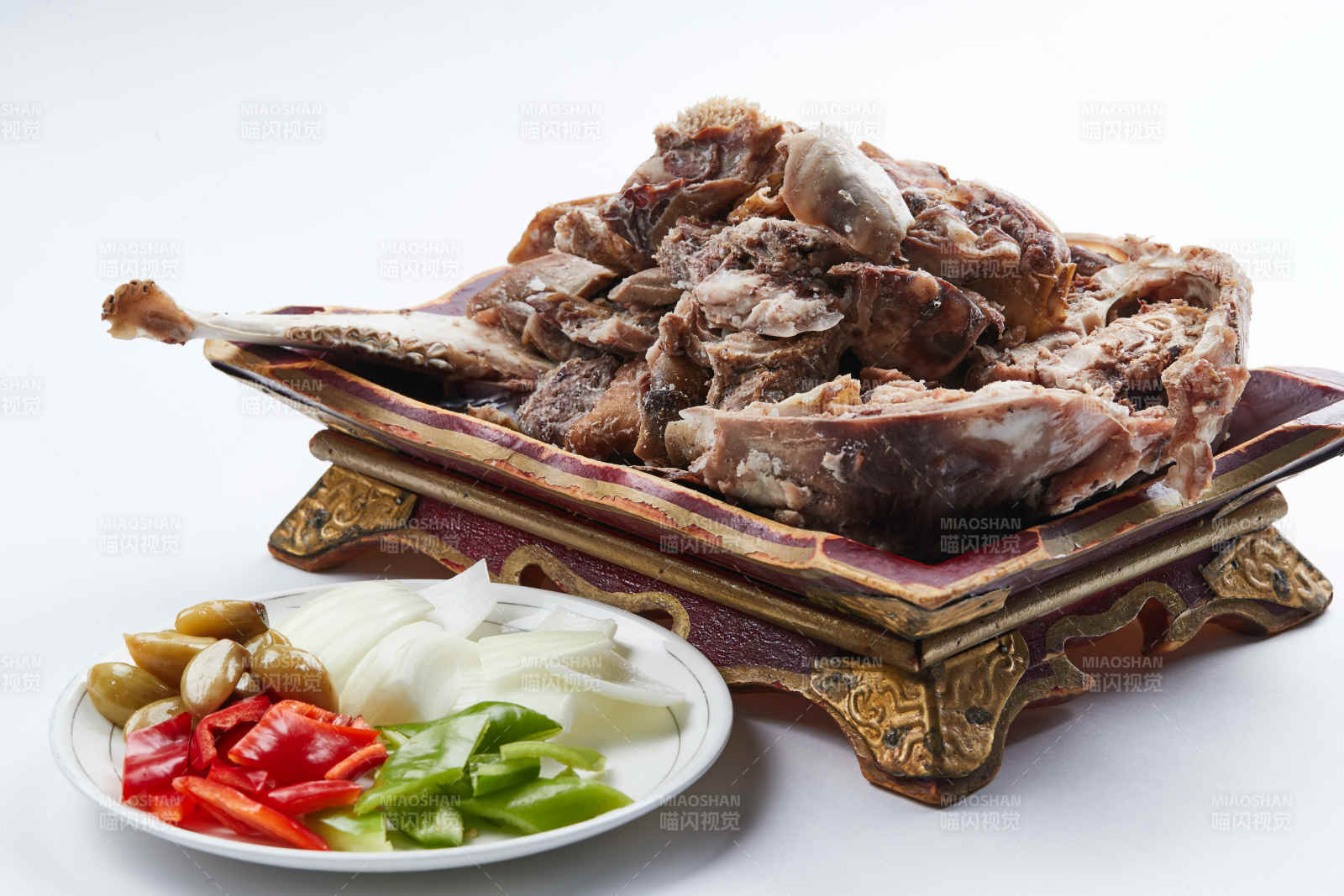 半成品菜卤味炒羊头图片