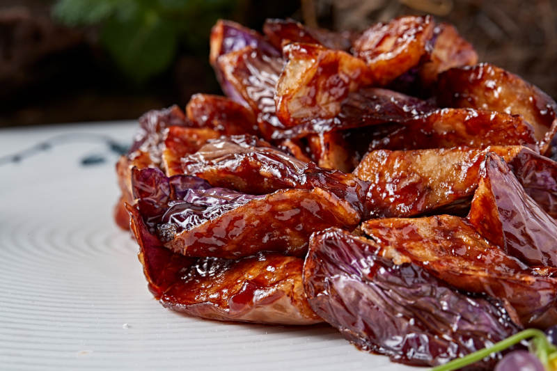 酱爆茄子快图片