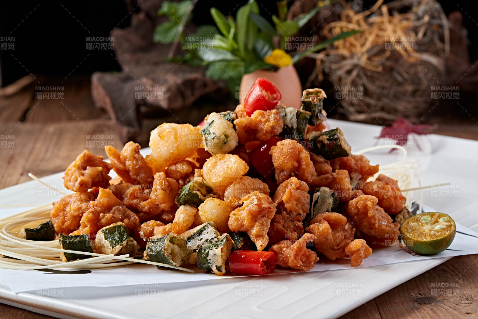 干炸秋葵掌中宝图片