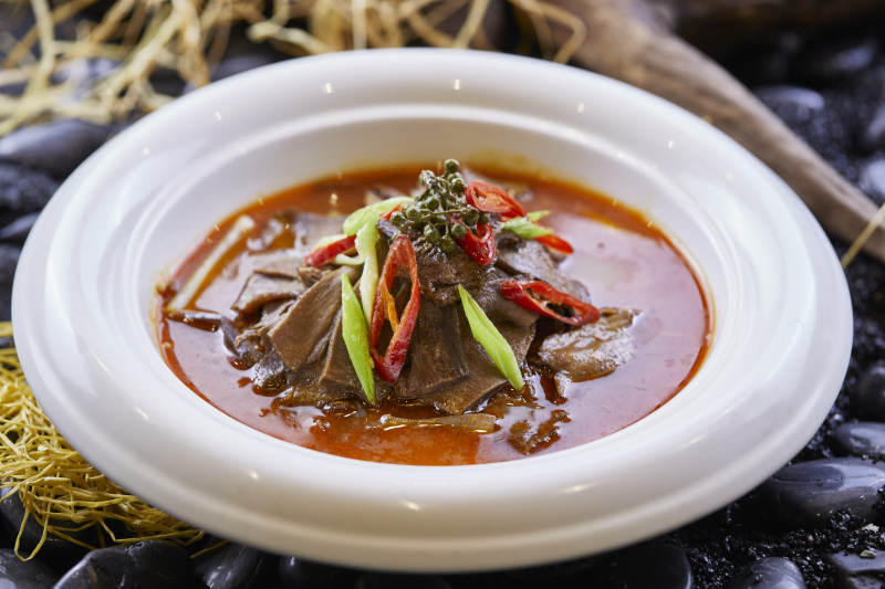 水煮藤椒牛口条牛舌图片