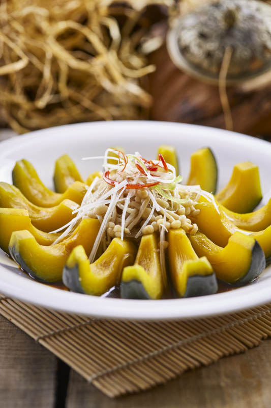 清蒸金针菇云南小南瓜图片