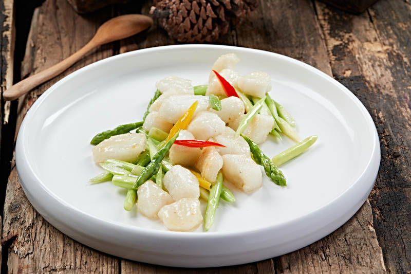 芦笋清炒虾仁图片