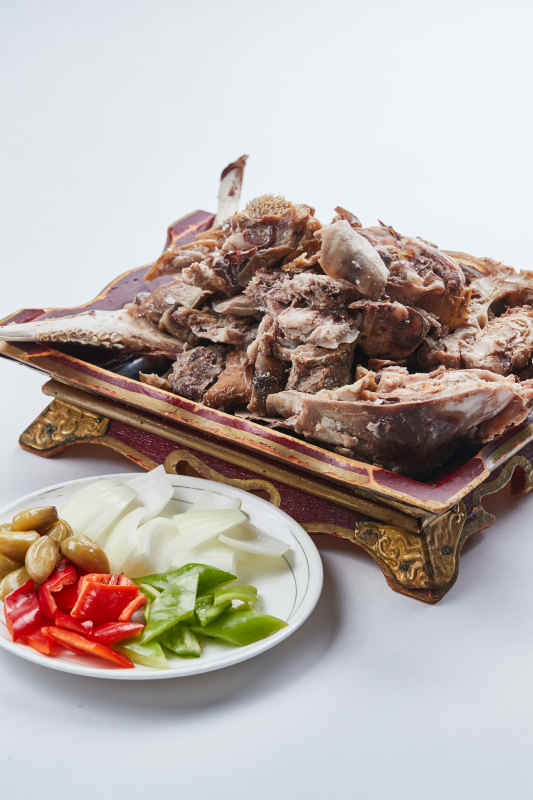 半成品菜卤味炒羊头图片