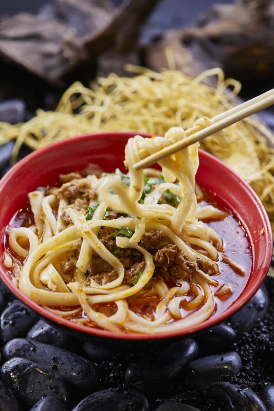 老大同肉沫刀削面图片