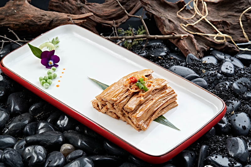 卤味腌渍腐竹图片