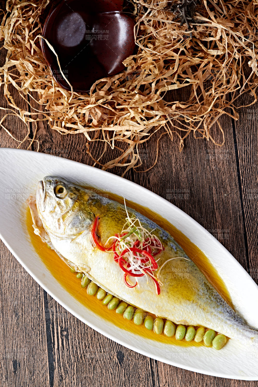 香蒸浓汤大黄鱼图片