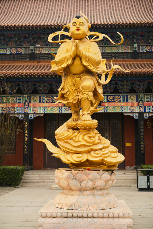 大悲禅寺—金童玉女雕像图片