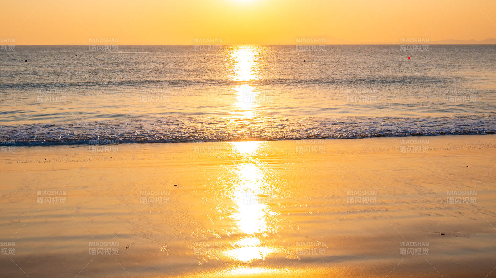 泉州金色沙滩日落图片