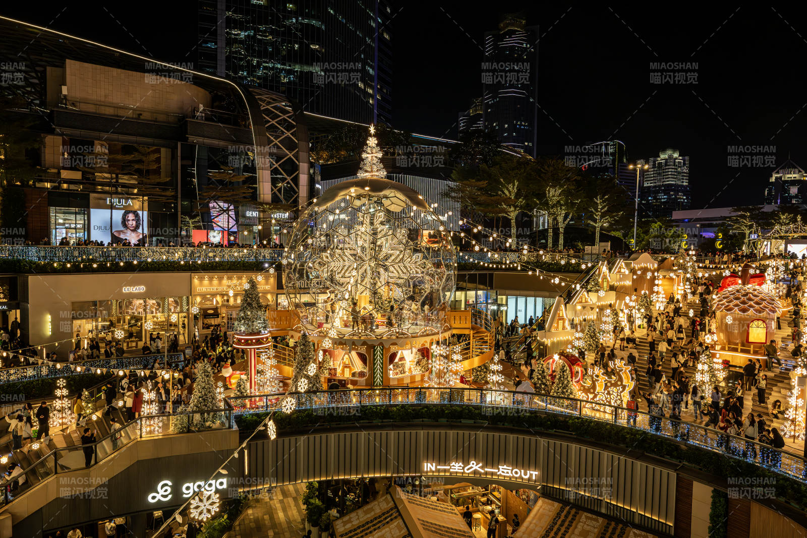 夜市灯火辉煌图片