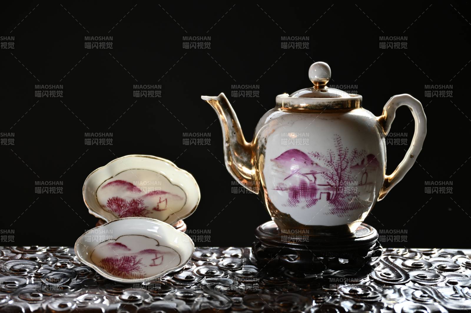 紫韵茶具静谧之美图片