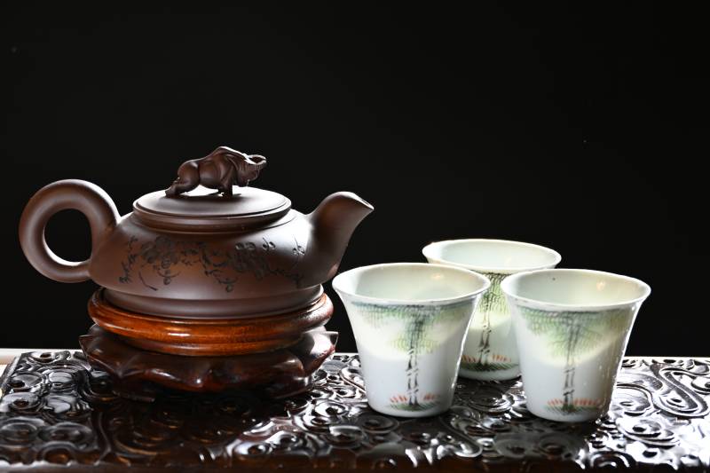 紫砂茶具静品茗图片