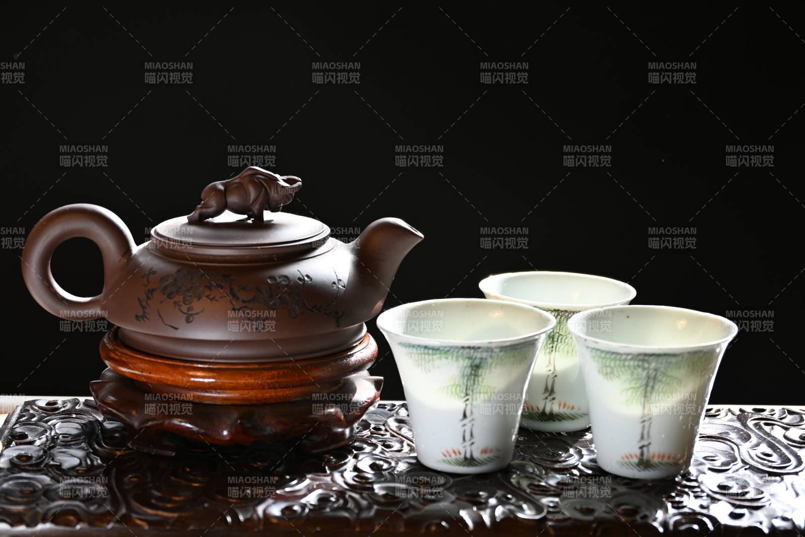 紫砂茶具静品茗图片