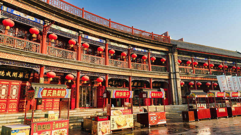 天津古色古香的街市图片