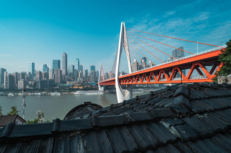 山城大桥风光图片