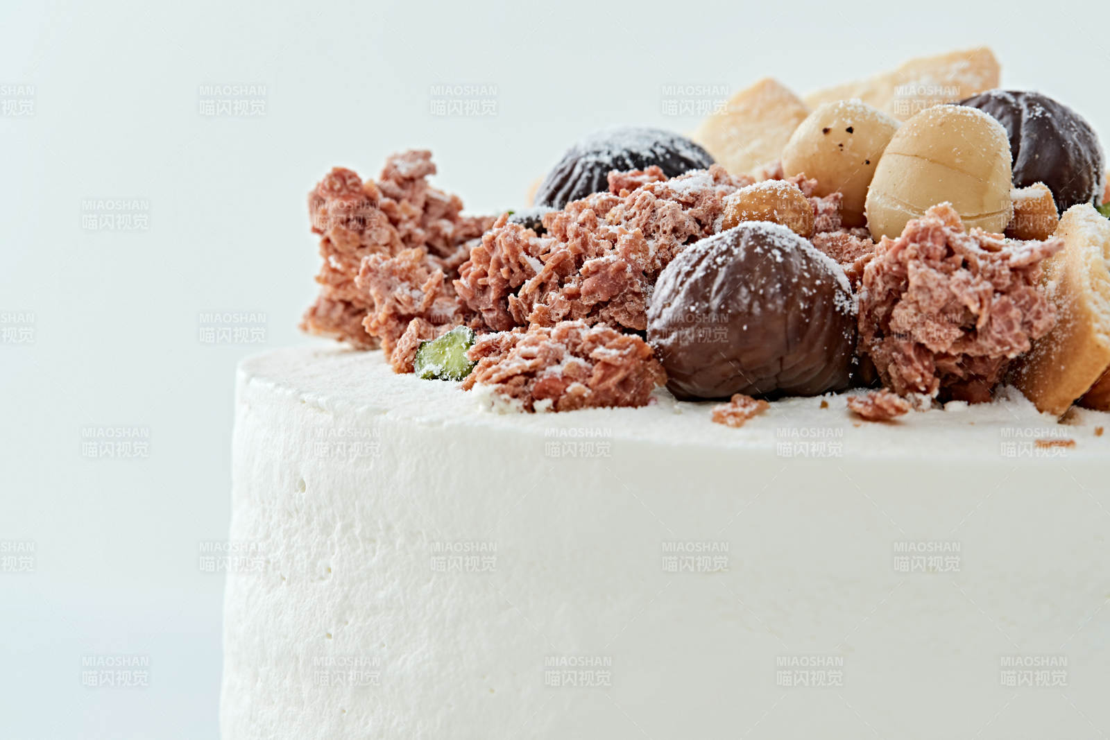 鲜奶油板栗坚果曲奇饼洛丽塔蛋糕图片