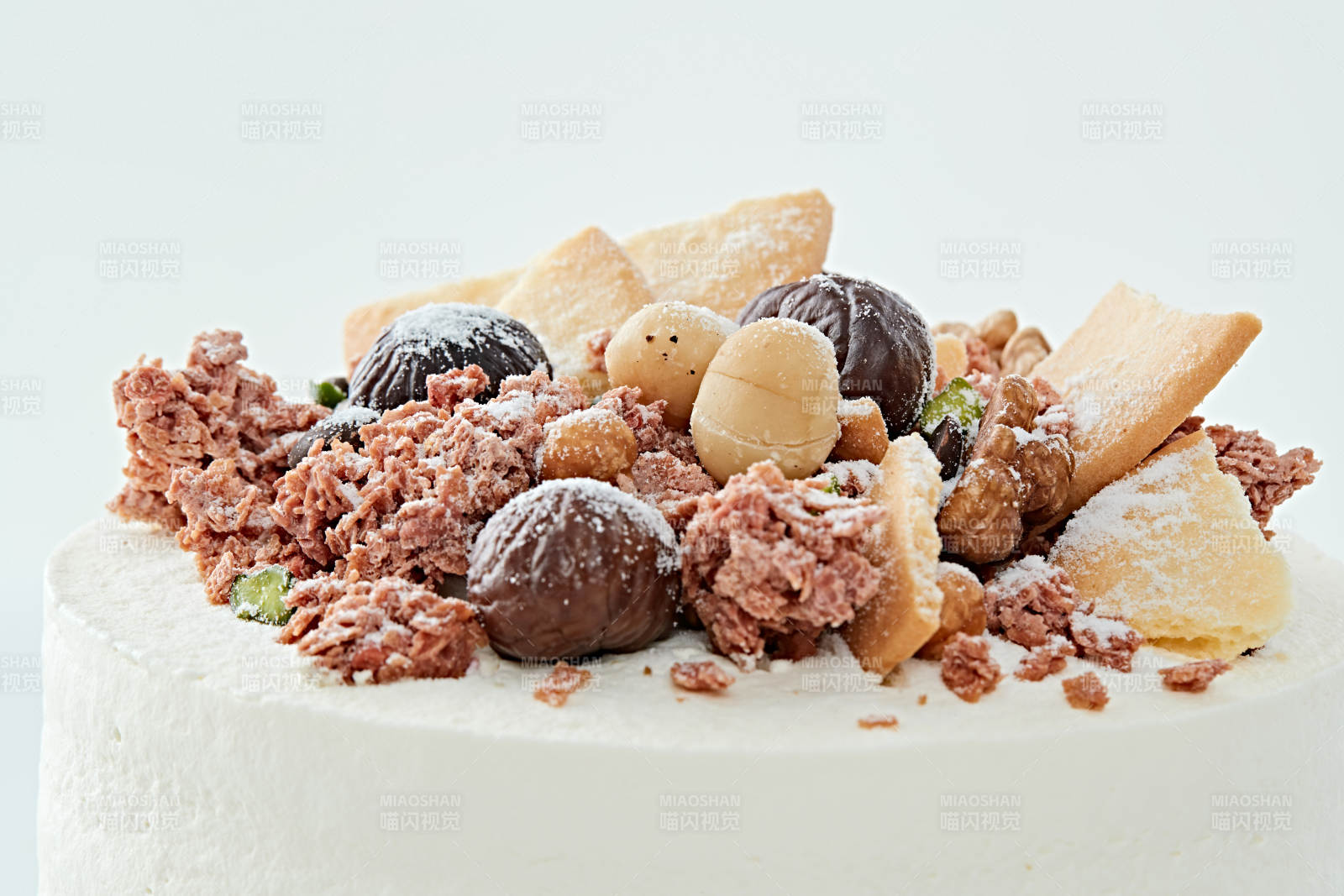 鲜奶油板栗坚果曲奇饼洛丽塔蛋糕图片