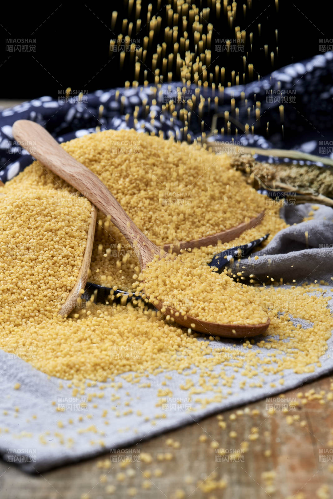 质量上乘的金黄小米粟米图片