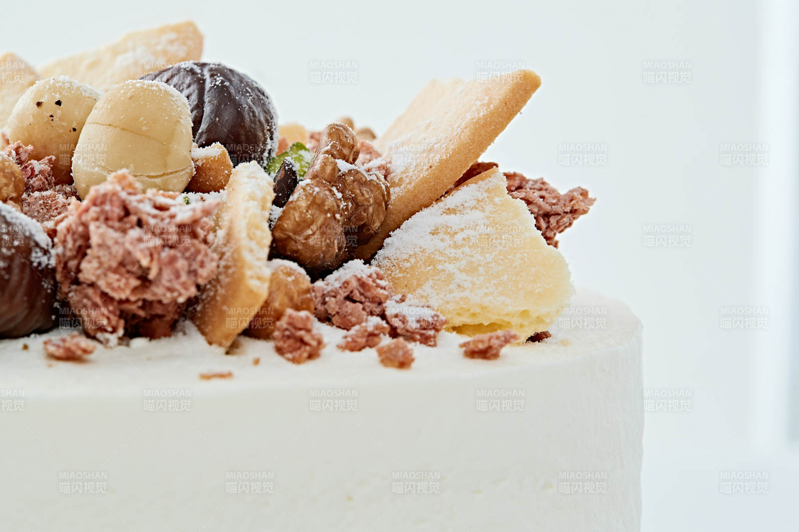 鲜奶油板栗坚果曲奇饼洛丽塔蛋糕图片