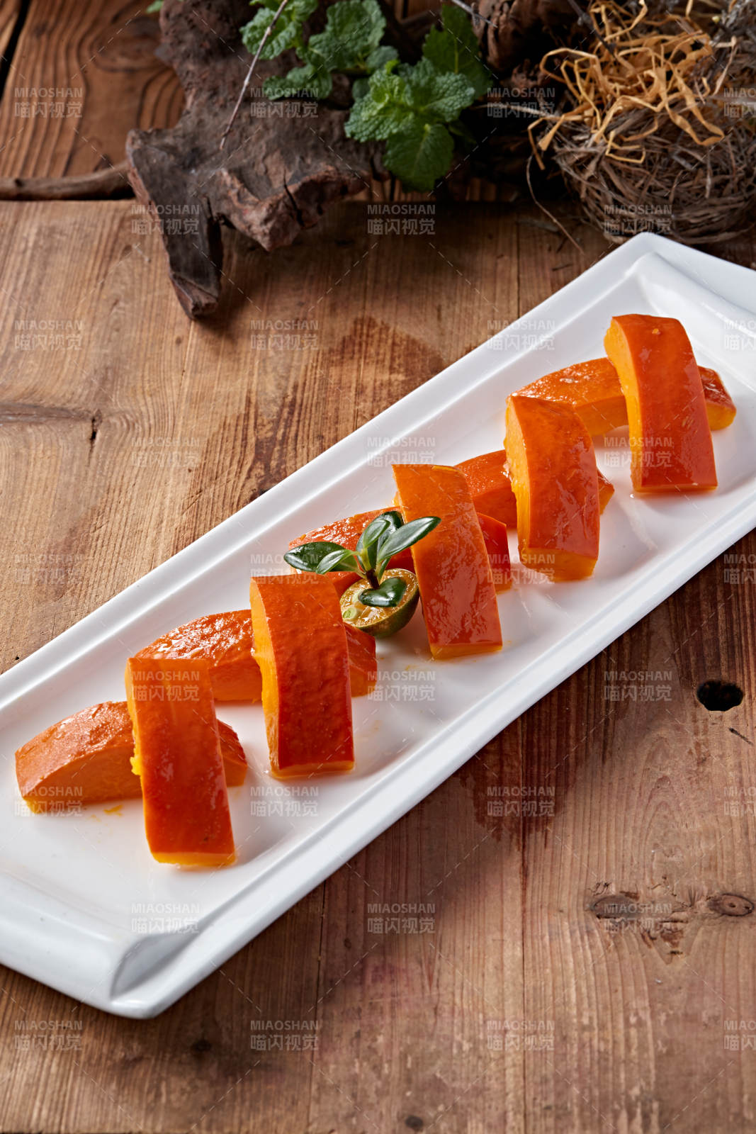 蜂蜜焗南瓜图片