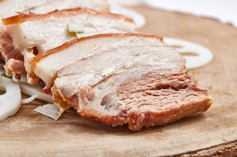 柴沟堡熏肉烟熏五花肉图片