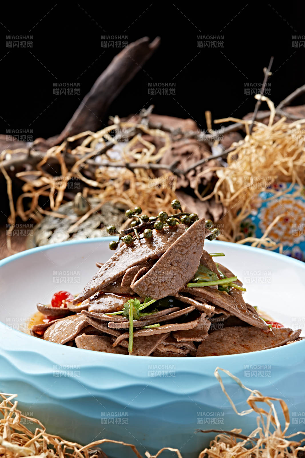 椒麻湘味熘肝尖图片