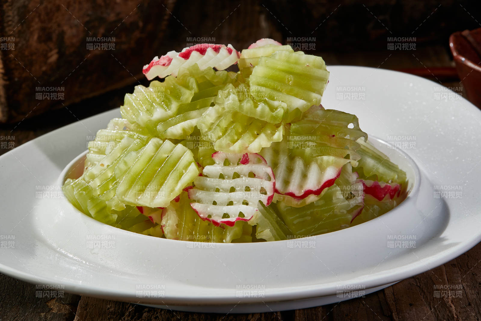 凉拌双脆芦笋樱桃萝卜图片