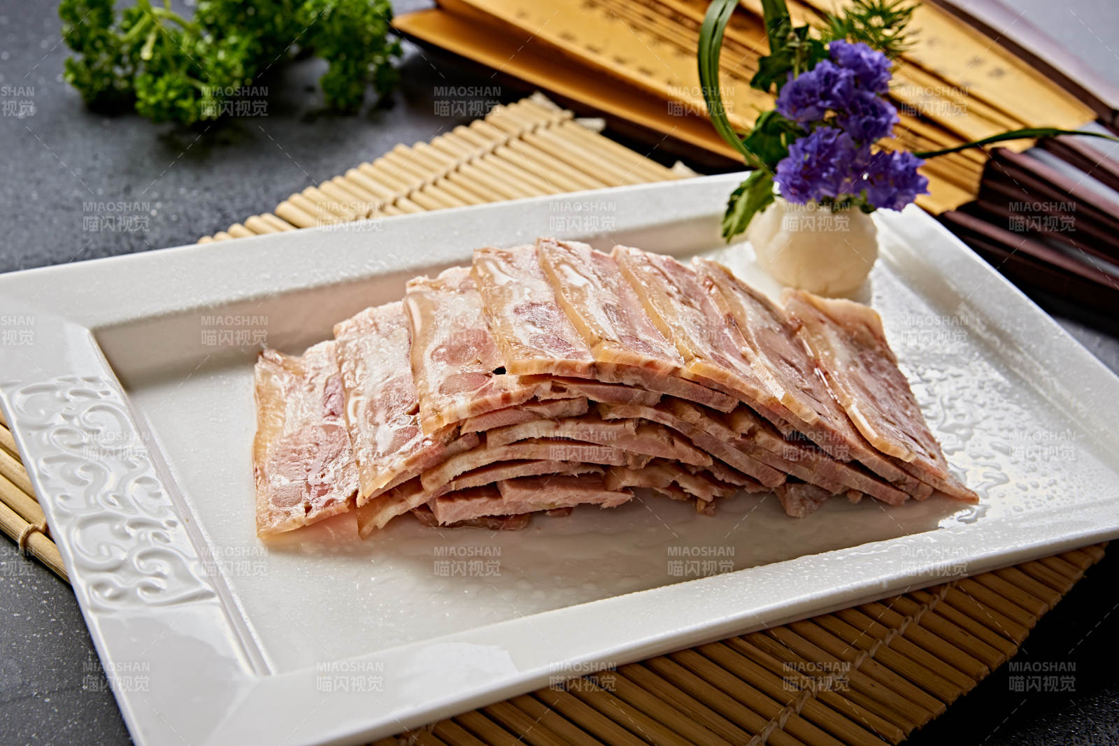 五香压肘花切片图片