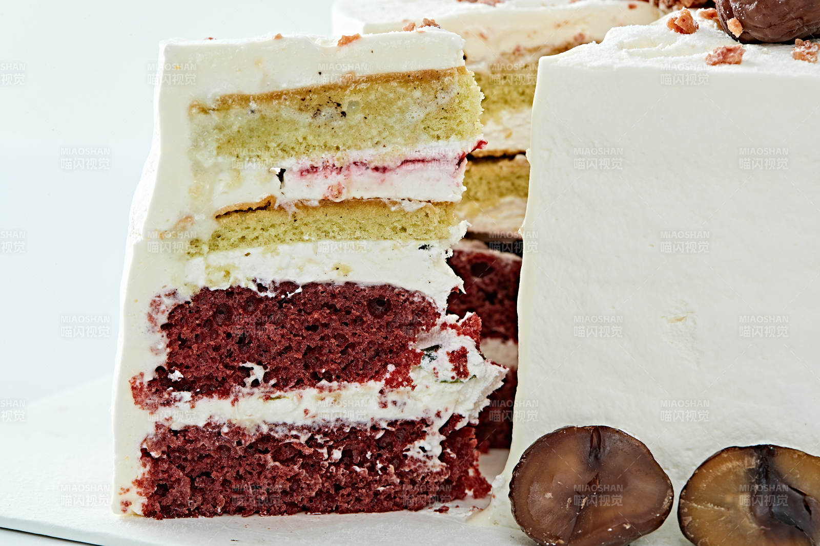 鲜奶油板栗坚果曲奇饼洛丽塔蛋糕图片