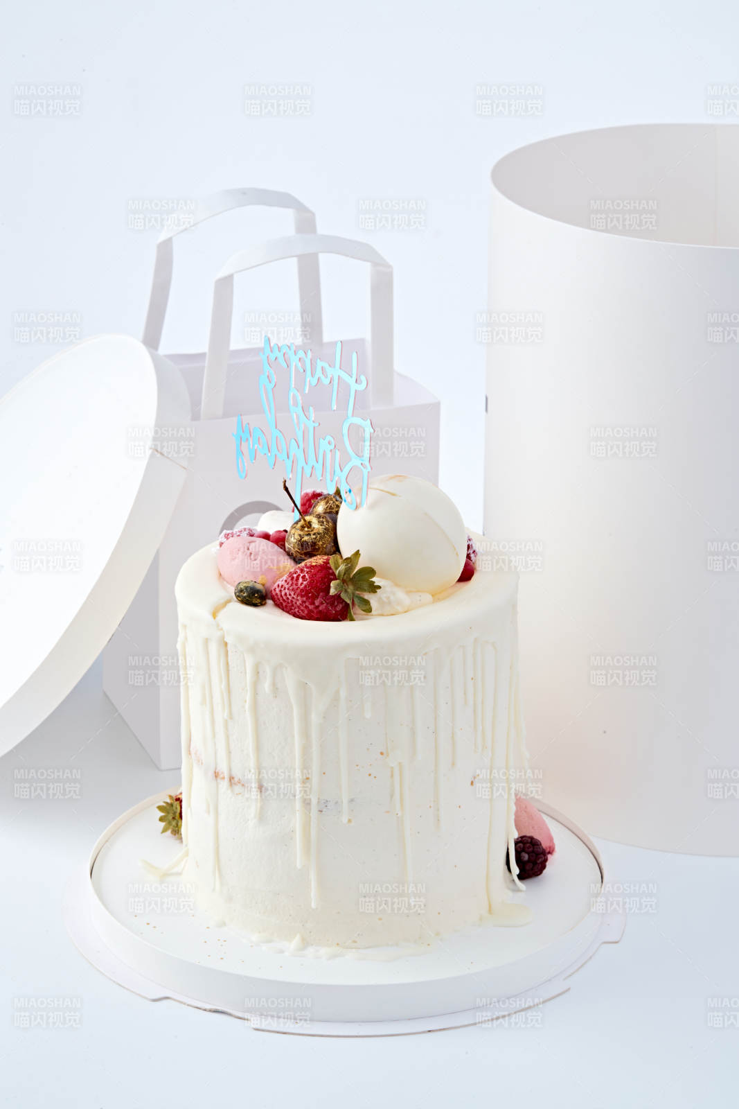 鲜果法式高级奶油慕斯生日婚礼蛋糕图片