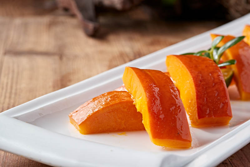 蜂蜜焗南瓜图片