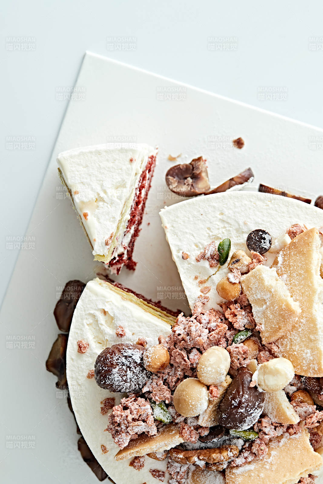 鲜奶油板栗坚果曲奇饼洛丽塔蛋糕图片