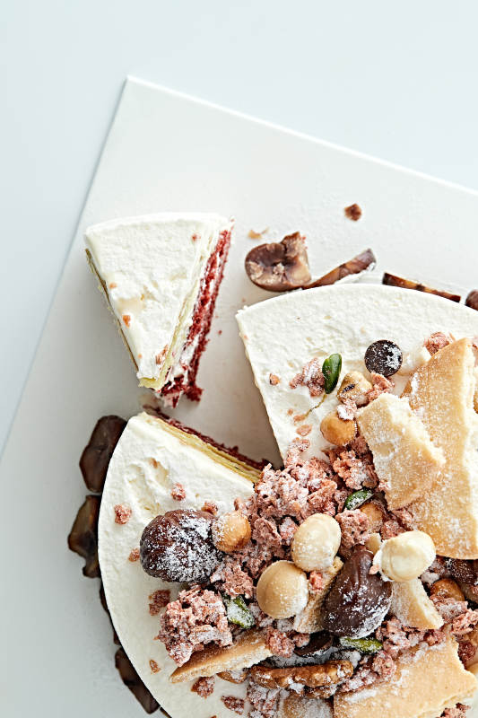 鲜奶油板栗坚果曲奇饼洛丽塔蛋糕图片