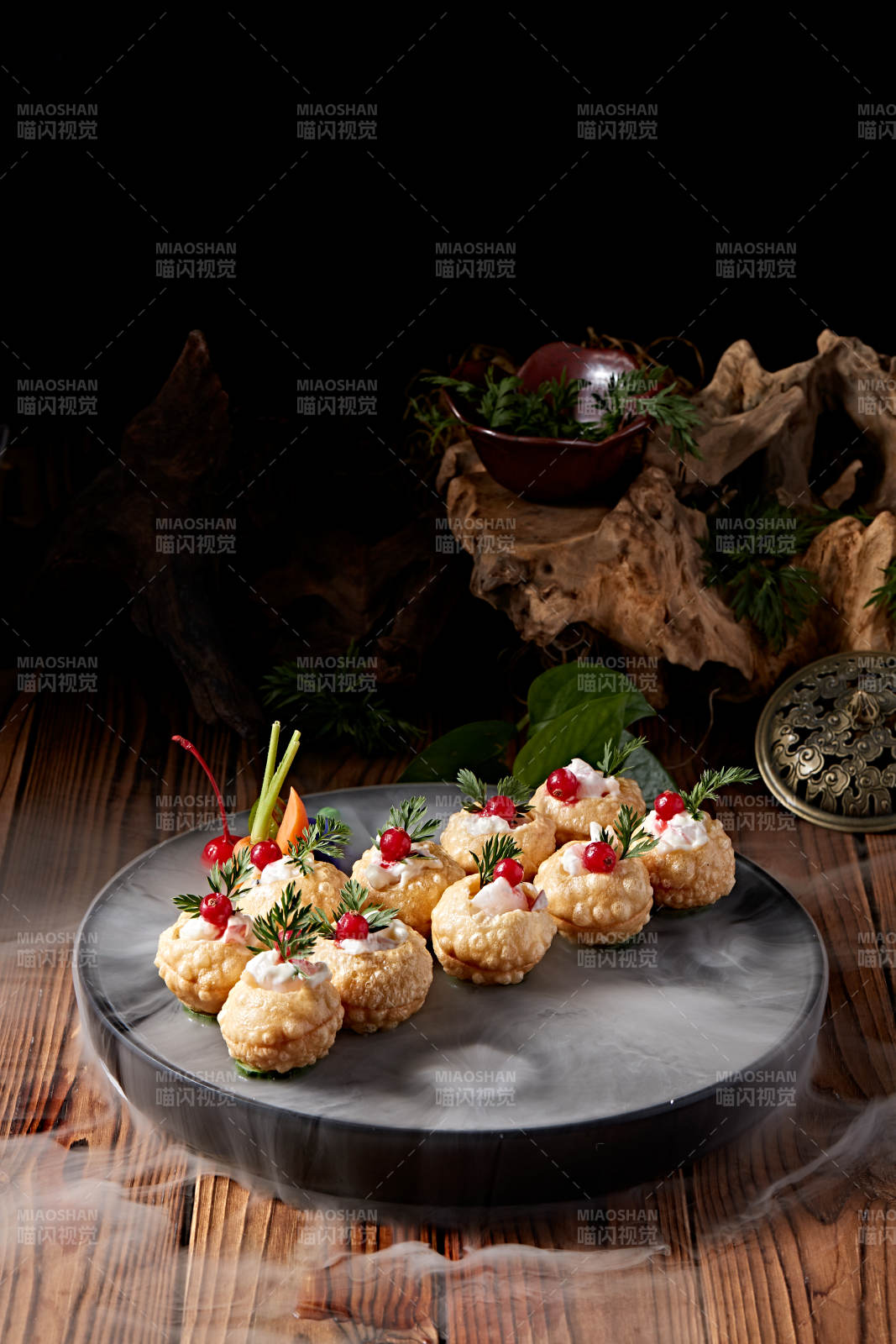 鲷鱼刺身沙拉果味脆皮球图片